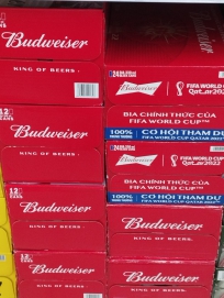 Thùng 12 Lon Cao Bia Budweiser Mỹ - 500ml