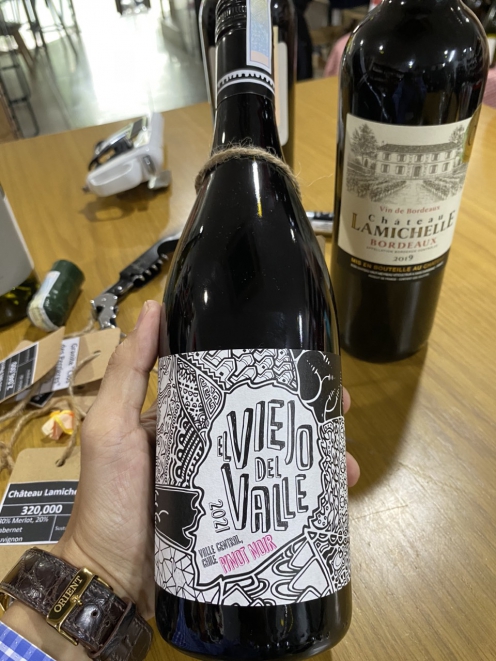 [Chính hãng] Rượu vang Chile El Viejo Del Valle Pinot Noir 750ml 13% vol nhập khẩu