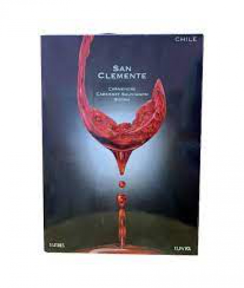 Rượu vang hộp Chile San Clemente 3 lít nhập khẩu